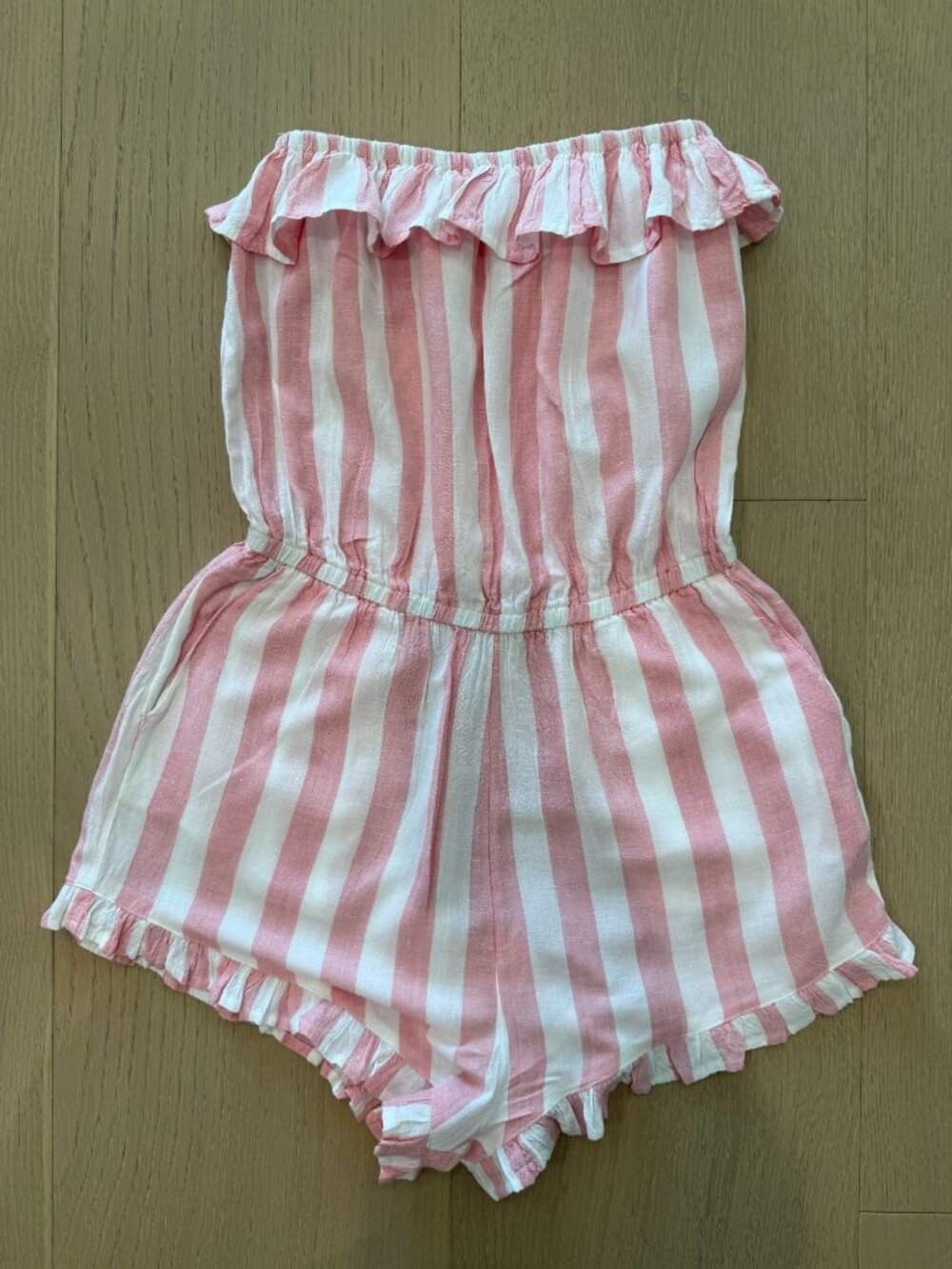 Billabong Girl's "Sun's Up" Striped Romper - Size Large